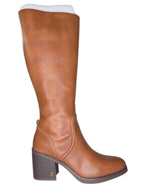 Sam & Libby Iris Wide Calf Knee High Boots - Ginger Brown, Size: 8.5